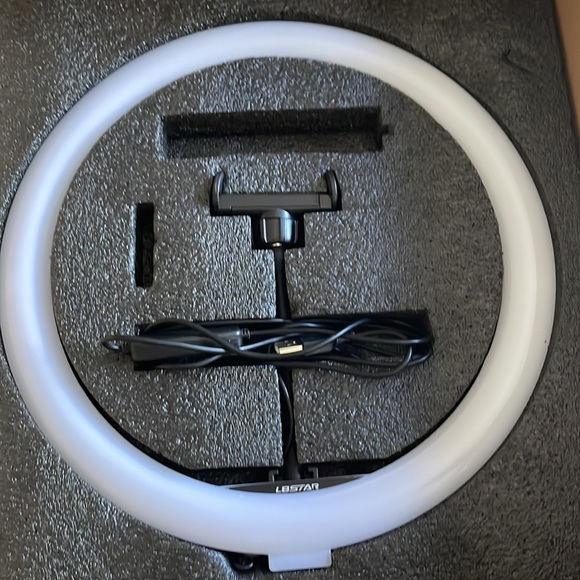 L8STAR LED Ring Light and Video Tripod; Phone Holder for Live Streaming - Picture 8 of 8